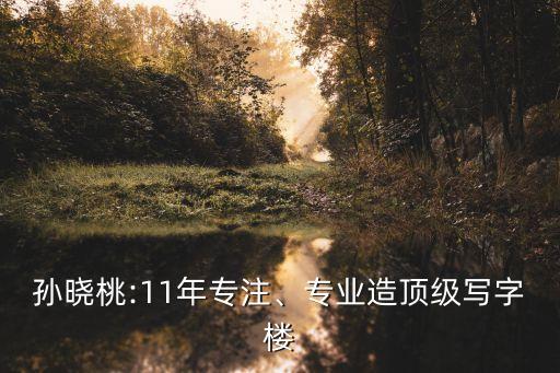 孫曉桃:11年專注、專業(yè)造頂級(jí)寫字樓