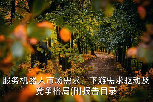 服務(wù)機(jī)器人市場需求、下游需求驅(qū)動及競爭格局(附報告目錄