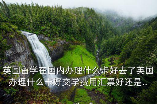 英國留學在國內(nèi)辦理什么卡好去了英國辦理什么卡好交學費用匯票好還是...