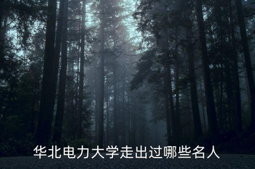 華北電力大學(xué)走出過(guò)哪些名人