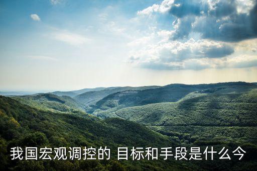 我國宏觀調(diào)控的 目標和手段是什么今