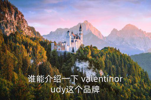 誰能介紹一下 valentinorudy這個品牌