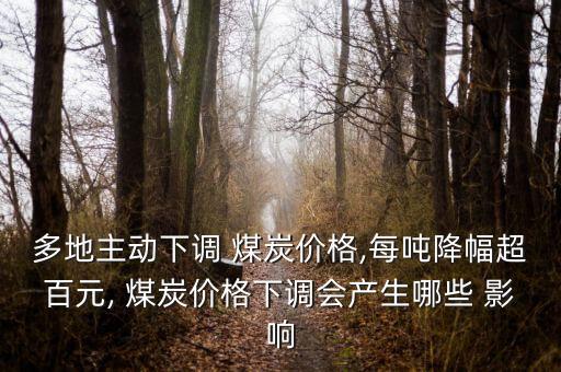 多地主動下調(diào) 煤炭價(jià)格,每噸降幅超百元, 煤炭價(jià)格下調(diào)會產(chǎn)生哪些 影響