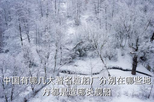 中國(guó)有哪幾大著名造船廠分別在哪些地方都是造哪類艦船