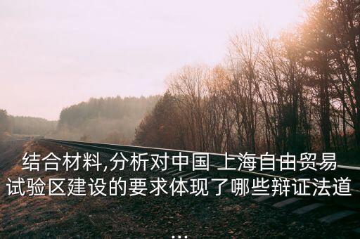 結合材料,分析對中國 上海自由貿易試驗區(qū)建設的要求體現(xiàn)了哪些辯證法道...