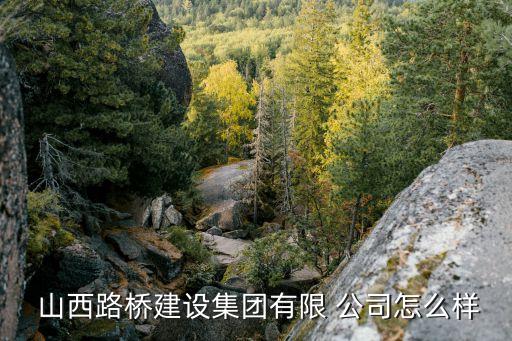 山西路橋建設(shè)集團有限 公司怎么樣