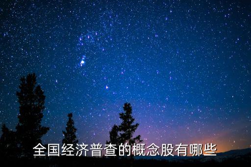 全國(guó)經(jīng)濟(jì)普查的概念股有哪些