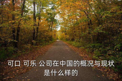 可口 可樂 公司在中國(guó)的概況與現(xiàn)狀是什么樣的
