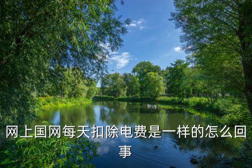 網(wǎng)上國(guó)網(wǎng)每天扣除電費(fèi)是一樣的怎么回事