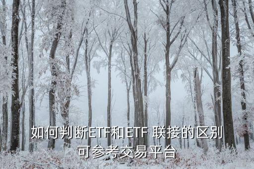 如何判斷ETF和ETF 聯接的區(qū)別可參考交易平臺