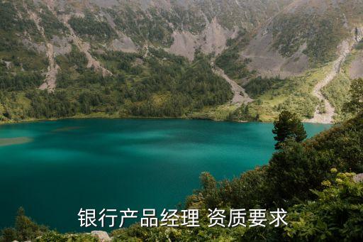  銀行產(chǎn)品經(jīng)理 資質要求