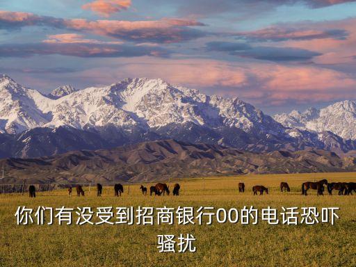 你們有沒(méi)受到招商銀行00的電話恐嚇騷擾