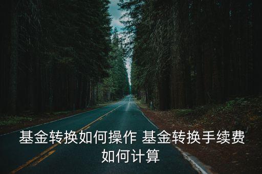  基金轉換如何操作 基金轉換手續(xù)費如何計算