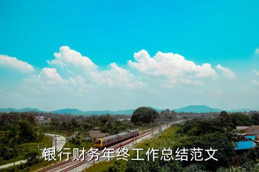  銀行財務年終工作總結范文