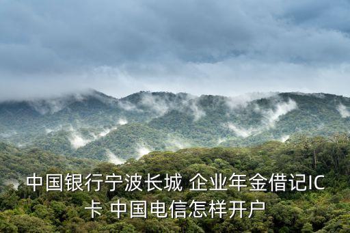 中國(guó)銀行寧波長(zhǎng)城 企業(yè)年金借記IC卡 中國(guó)電信怎樣開(kāi)戶