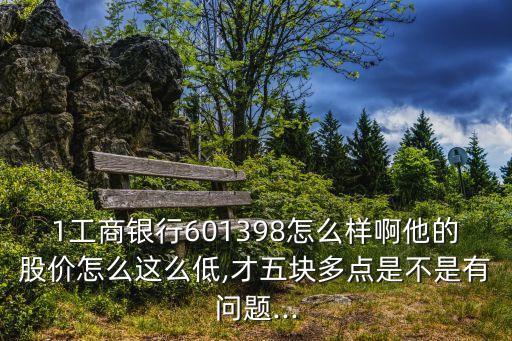 1工商銀行601398怎么樣啊他的股價(jià)怎么這么低,才五塊多點(diǎn)是不是有問題...