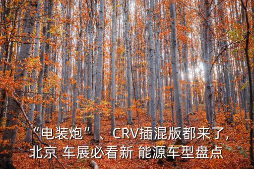 “電裝炮”、CRV插混版都來了, 北京 車展必看新 能源車型盤點(diǎn)