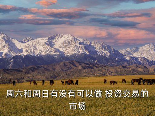 周六和周日有沒有可以做 投資交易的市場(chǎng)