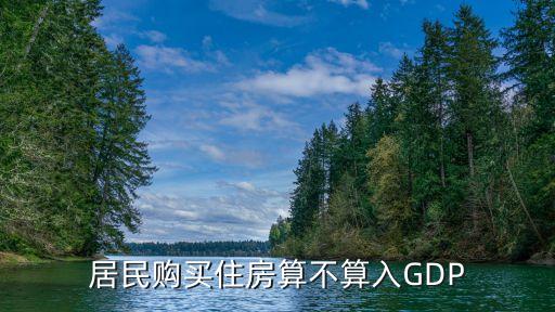 居民購(gòu)買住房算不算入GDP