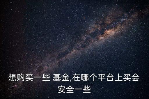 想購買一些 基金,在哪個(gè)平臺上買會安全一些