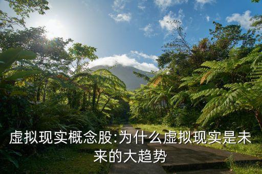 虛擬現(xiàn)實(shí)概念股:為什么虛擬現(xiàn)實(shí)是未來的大趨勢