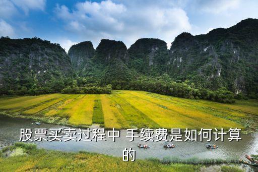  股票買賣過程中 手續(xù)費(fèi)是如何計(jì)算的