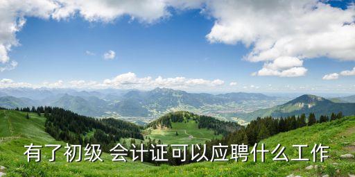 有了初級 會計證可以應(yīng)聘什么工作