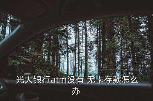 光大銀行無(wú)卡取現(xiàn),中國(guó)光大銀行可以無(wú)卡取錢嗎