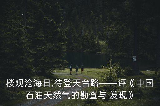 樓觀(guān)滄海日,待登天臺(tái)路——評(píng)《中國(guó)石油天然氣的勘查與 發(fā)現(xiàn)》