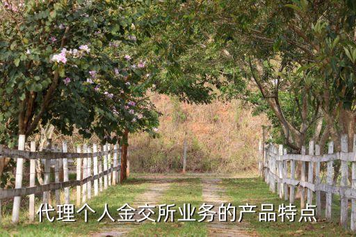 代理個人金交所業(yè)務的產品特點
