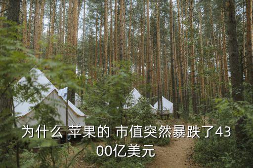 為什么 蘋(píng)果的 市值突然暴跌了4300億美元