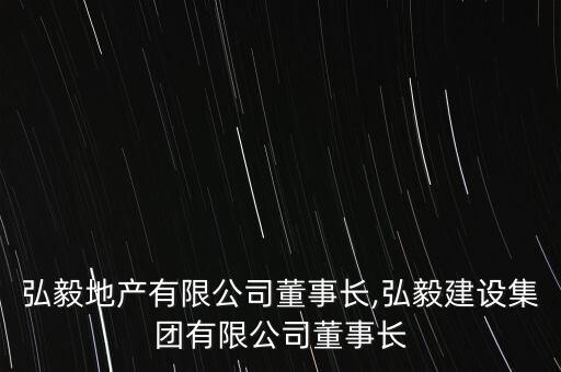 上海弘毅地產(chǎn)有限公司董事長,弘毅建設集團有限公司董事長