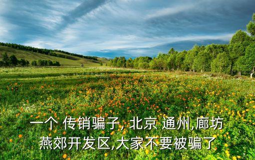 一個(gè) 傳銷騙子, 北京 通州,廊坊燕郊開發(fā)區(qū),大家不要被騙了