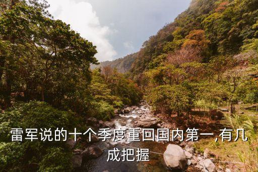 雷軍說的十個(gè)季度重回國(guó)內(nèi)第一,有幾成把握