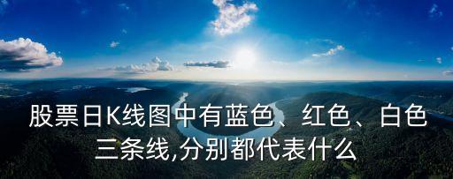  股票日K線圖中有藍(lán)色、紅色、白色三條線,分別都代表什么