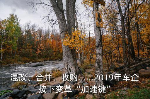 混改、合并、收購(gòu)……2019年車企按下變革“加速鍵”