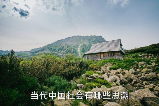 當代中國社會有哪些思潮