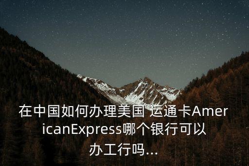 美國(guó)運(yùn)通中國(guó)查詢(xún)網(wǎng)