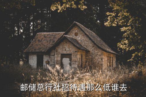  郵儲(chǔ)總行社招待遇那么低誰去