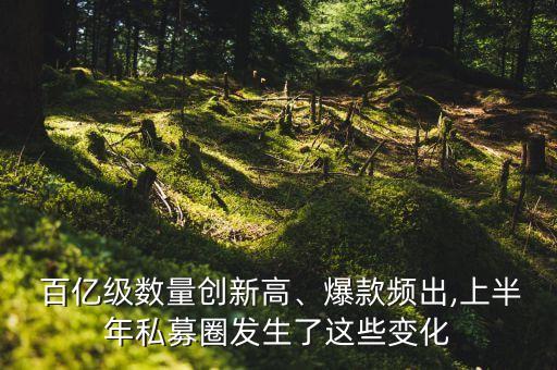  百億級數(shù)量創(chuàng)新高、爆款頻出,上半年私募圈發(fā)生了這些變化