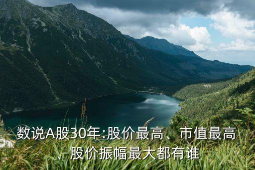 數(shù)說A股30年:股價(jià)最高、市值最高、股價(jià)振幅最大都有誰