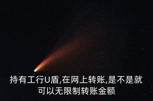 持有工行U盾,在網上轉賬,是不是就可以無限制轉賬金額