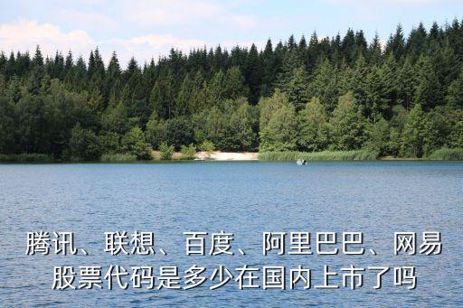  騰訊、聯(lián)想、百度、阿里巴巴、網(wǎng)易 股票代碼是多少在國內(nèi)上市了嗎