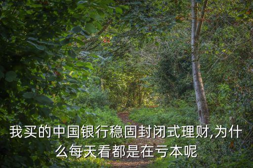 我買的中國銀行穩(wěn)固封閉式理財,為什么每天看都是在虧本呢