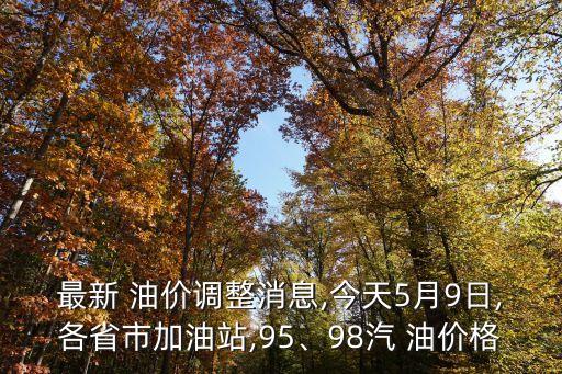 最新 油價調(diào)整消息,今天5月9日,各省市加油站,95、98汽 油價格