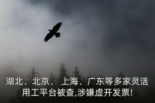 湖北、北京、 上海、廣東等多家靈活用工平臺(tái)被查,涉嫌虛開發(fā)票!