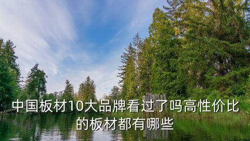 中國(guó)板材10大品牌看過了嗎高性價(jià)比的板材都有哪些