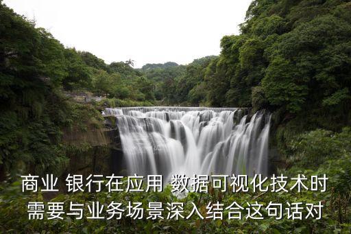 商業(yè) 銀行在應用 數(shù)據(jù)可視化技術時需要與業(yè)務場景深入結合這句話對