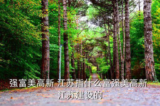 強富美高新 江蘇指什么富強美高新 江蘇建設的